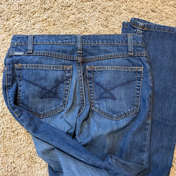 Ladies Cinch Slim Fit Denim Jeans with Red Accents - Picture 2 of 3